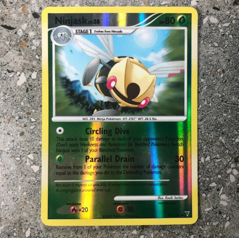 Pokemon Ninjask - 73/147 - Uncommon - Reverse Holo Platinum
